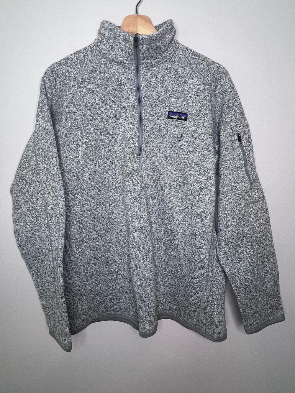 Patagonia Better Sweater 1/4 Zip Fleece Birch White Womens XL - Picture 3 of 9